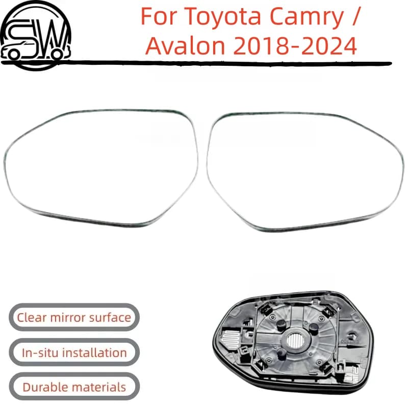 For Toyota Camry / Avalon 2018‑2024 Side Rear View Mirror Glass Heated.