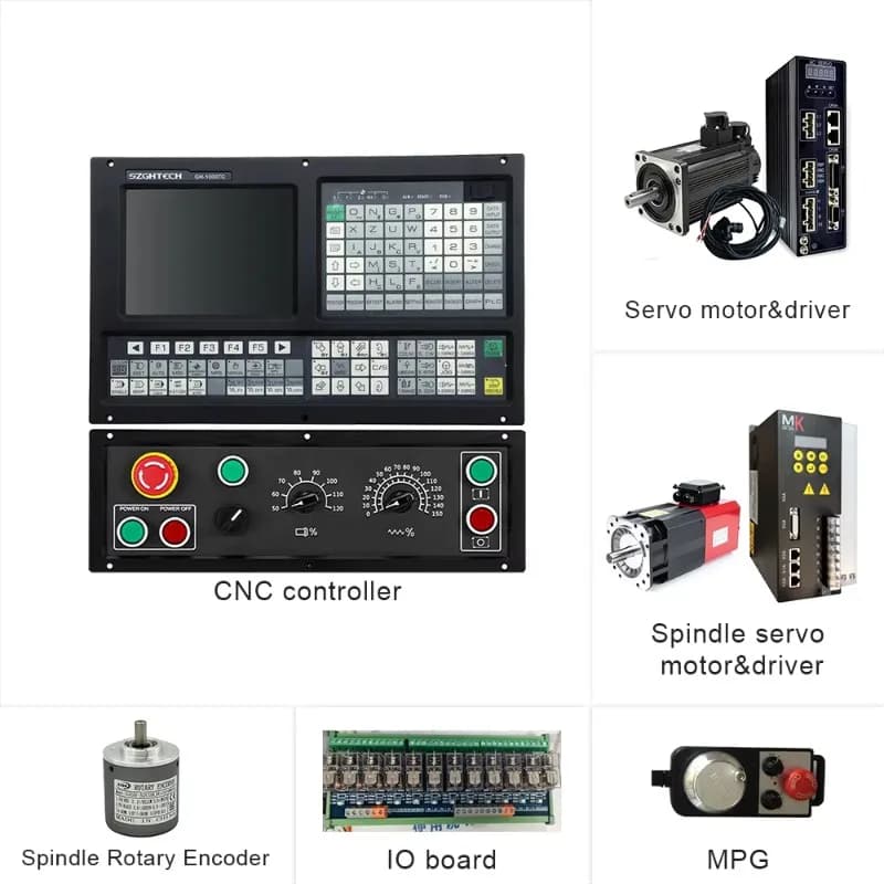 2 Axis CNC Lathe Controller Conversion Kit Complete Machine Control Tool Set
