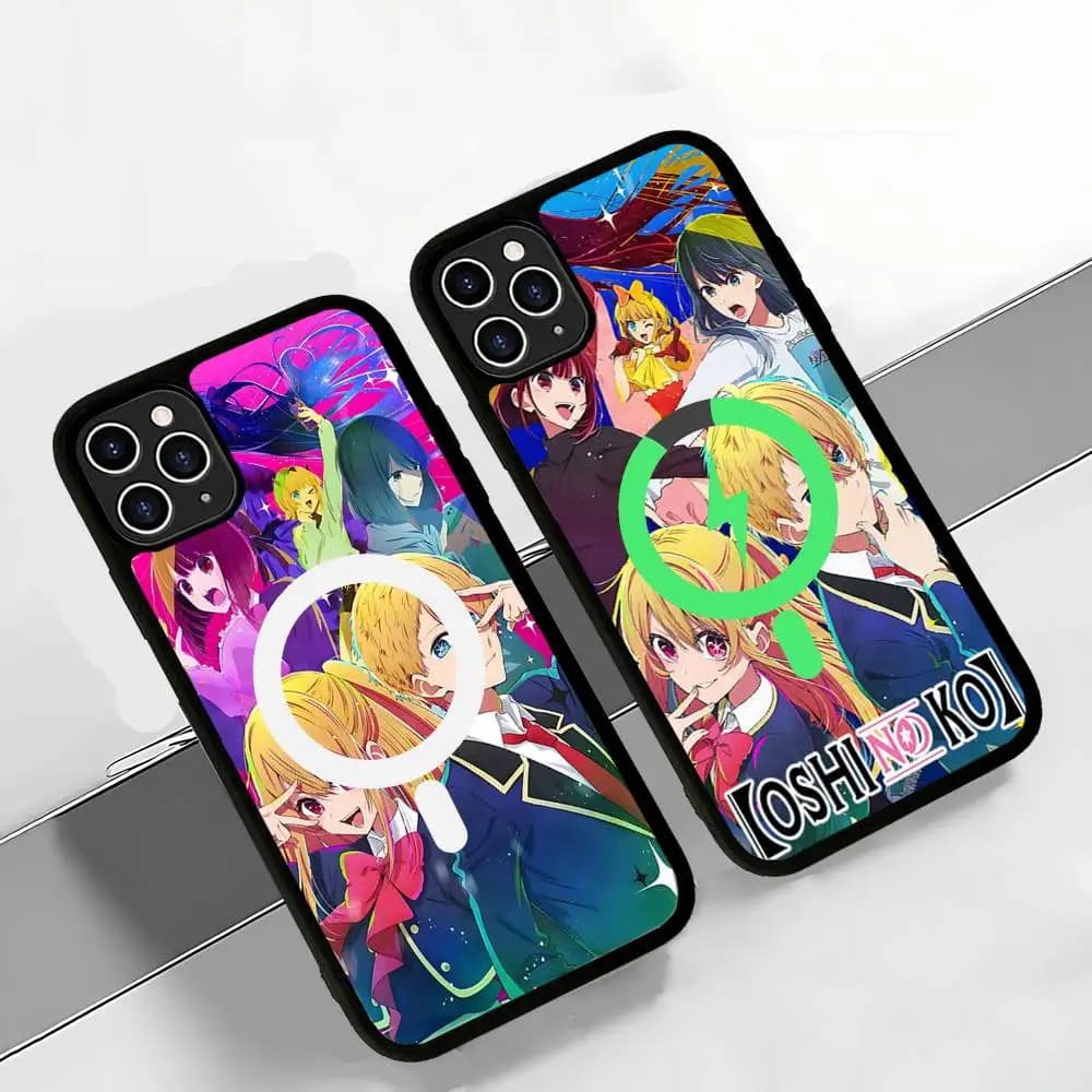 Anime Oshi No Ko Phone Case Magsafe Magnetic Wireless For IPhone 16 15 14 13 12 11 17 Pro Max Plus Phone Case