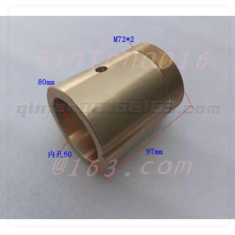 Milling Machine Accessories Copper Sleeve X62W Hanger Copper Sleeve XA6132 Shaft M72*2