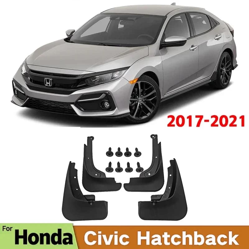 MudFlaps For Honda 10th Civic Hatchback Sport Mud Flaps Splash Guard Mudguards Front Rear Fender Auto Styline Car Accessories