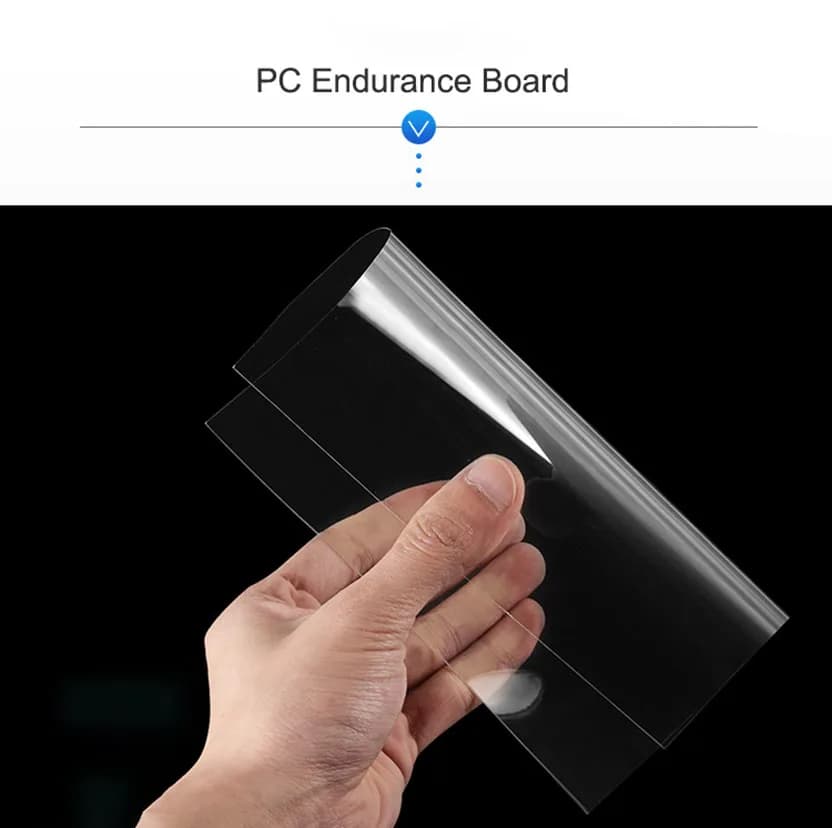 210x297mm PVC Plate High Transparent Plastic Sheet Hard Board DIY Material Thickness 0.3~2mm