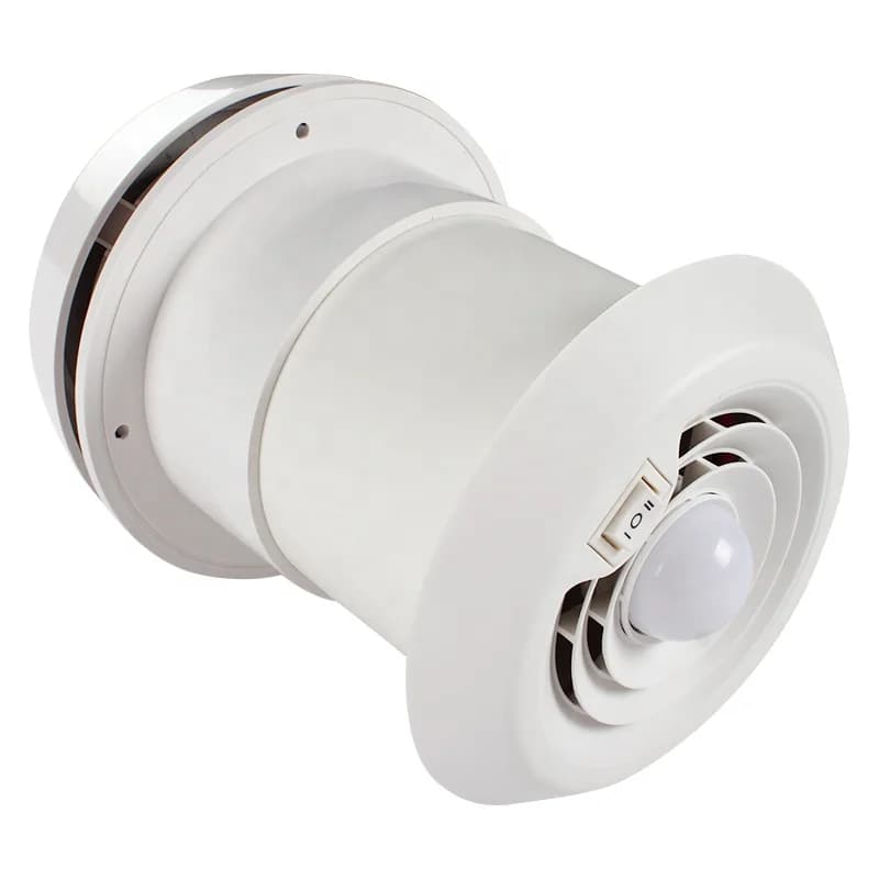 HEYRV 12V Energy-Saving LED Lamp Roof Ventilation Exhaust Fan Two Speeds Noiseless Cooling for RV Parts & Accessories