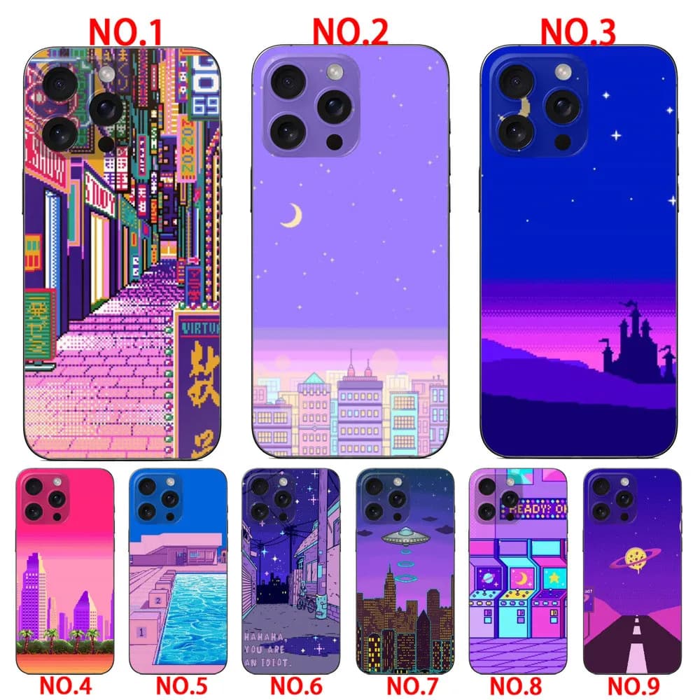 ART PIXEL AESTHETIC INDIE GEEK phone cover  for iPhone XS Max 11 11 Pro 11 Pro Max 12 12 Mini