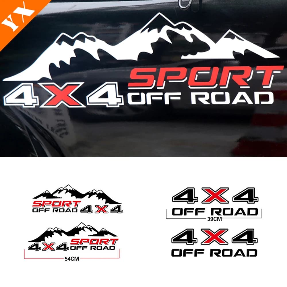 Car Side Door Stickers Rear Door Side Sticker 4x4 Off Road Molding Trim garnish For Nissan Frontier Attack Accessories 2021-2023
