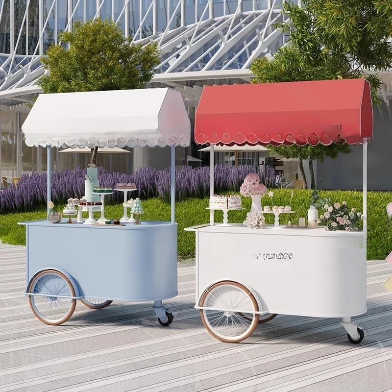 outdoor night market float shopping mall wrought iron stall car mobile snack sale exhibition promotion car booth car