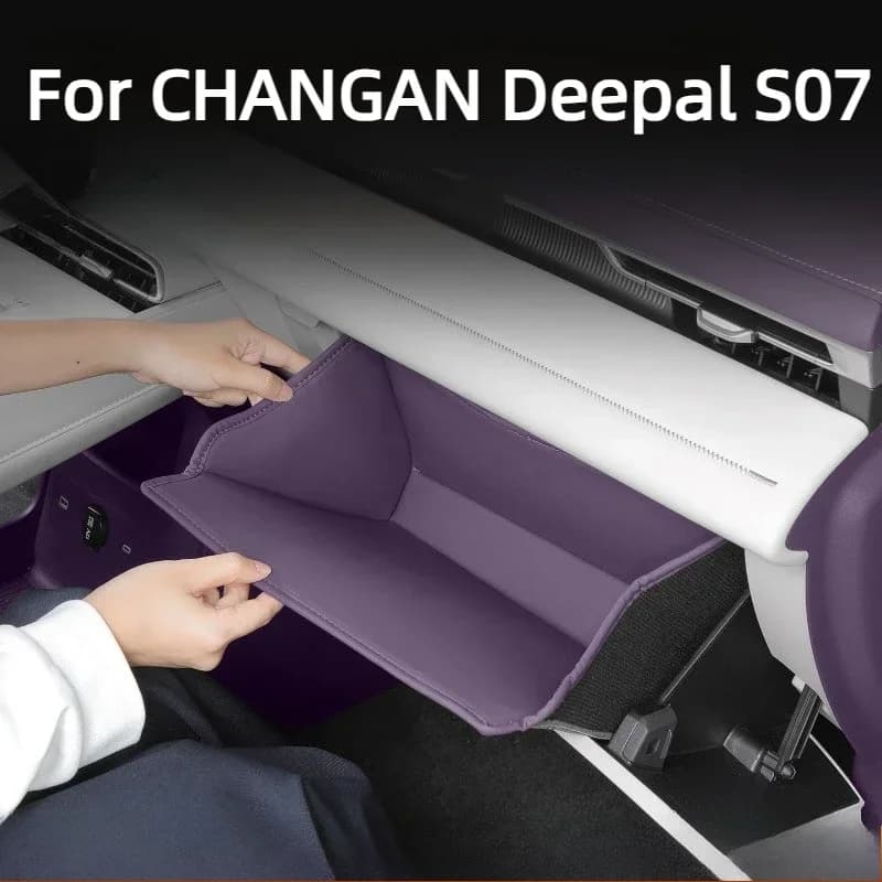 For CHANGAN Deepal S07 2026 Car Central Console Glove Box Storage Pouch Anti-Rattle Bag Stowing Tidying Car Interior Accessories