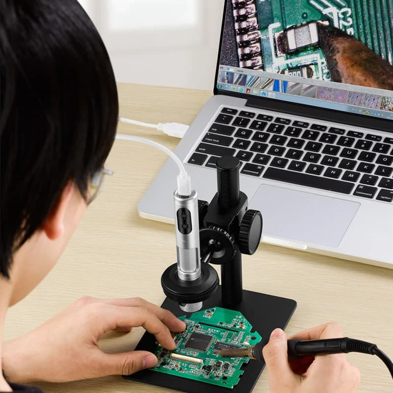 2025 hot sale Supereyes B011 5 MP Optional Long Focus 2000X Lens Portable USB Industrial Video Digital Microscope With UV IR Lig