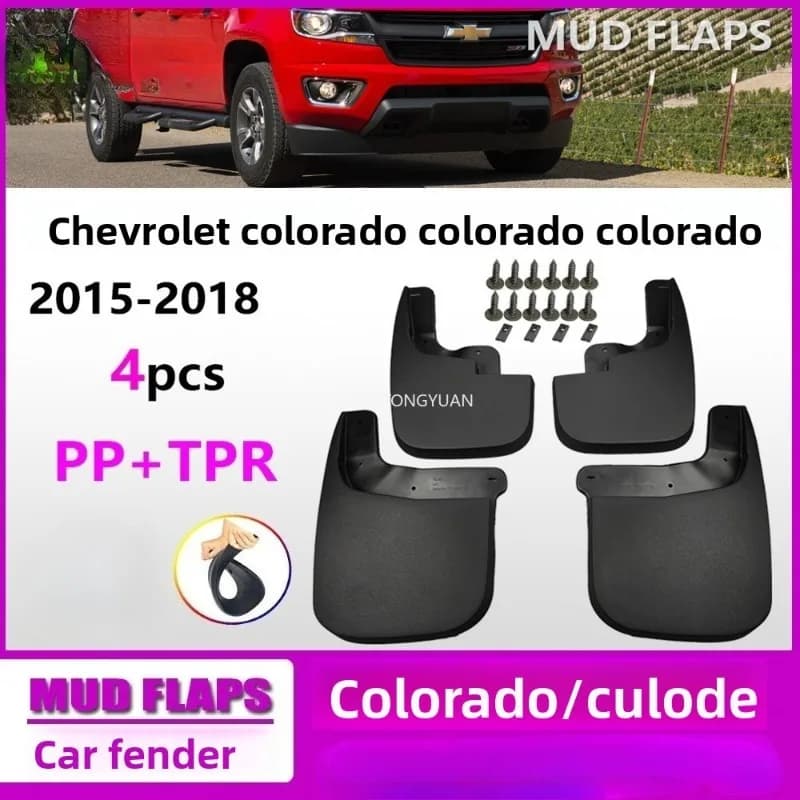 For Chevrolet Colorado 2015-2022 Large Wheel Eyebrow Car Tire Fender Splash Guard Front and Rear Wheel Fender Auto Parts