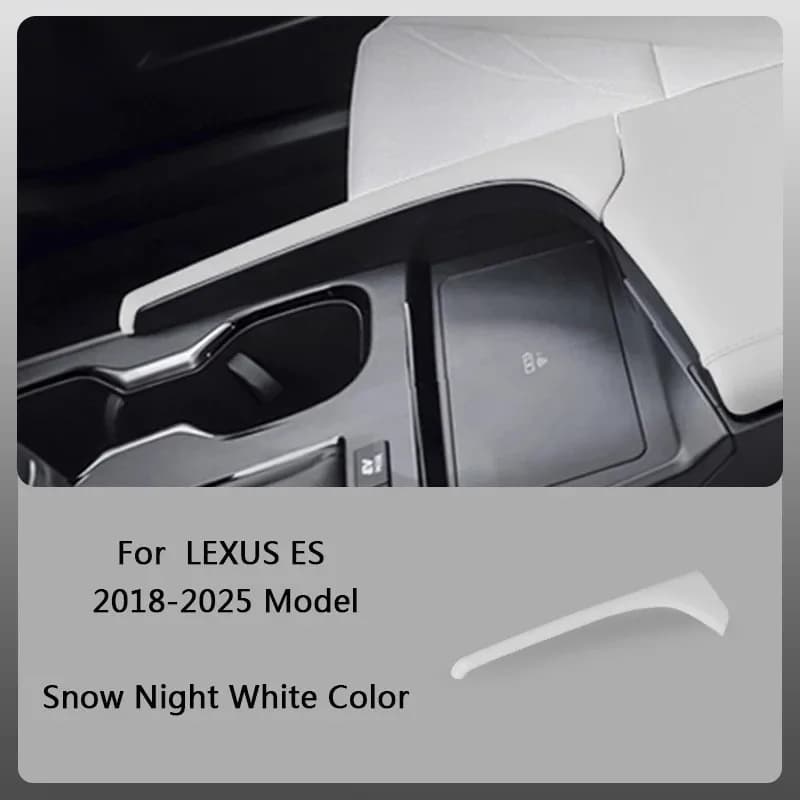 Car Color Interior Leather Armrest Lid Overlay Panel for LEXUS ES200 ES260 ES300h 2018 2019 2020 2021 2022 2023 2024 2025