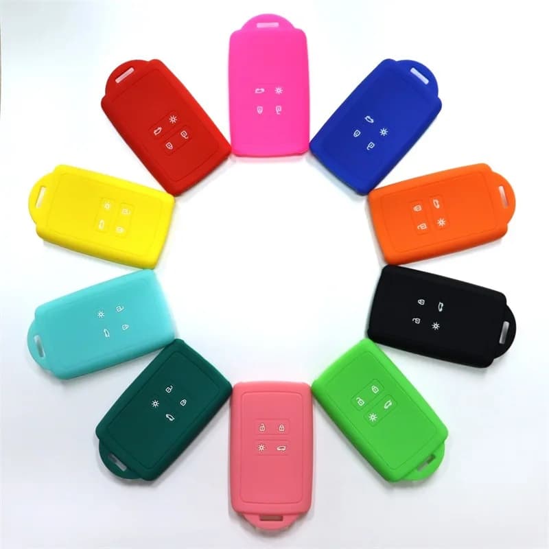 Suitable for Renault Koleoko Duster Lei Jia Ke Lei Bin Ka Bin Espace Key Silicone Protective Cover Bag Key Accessories