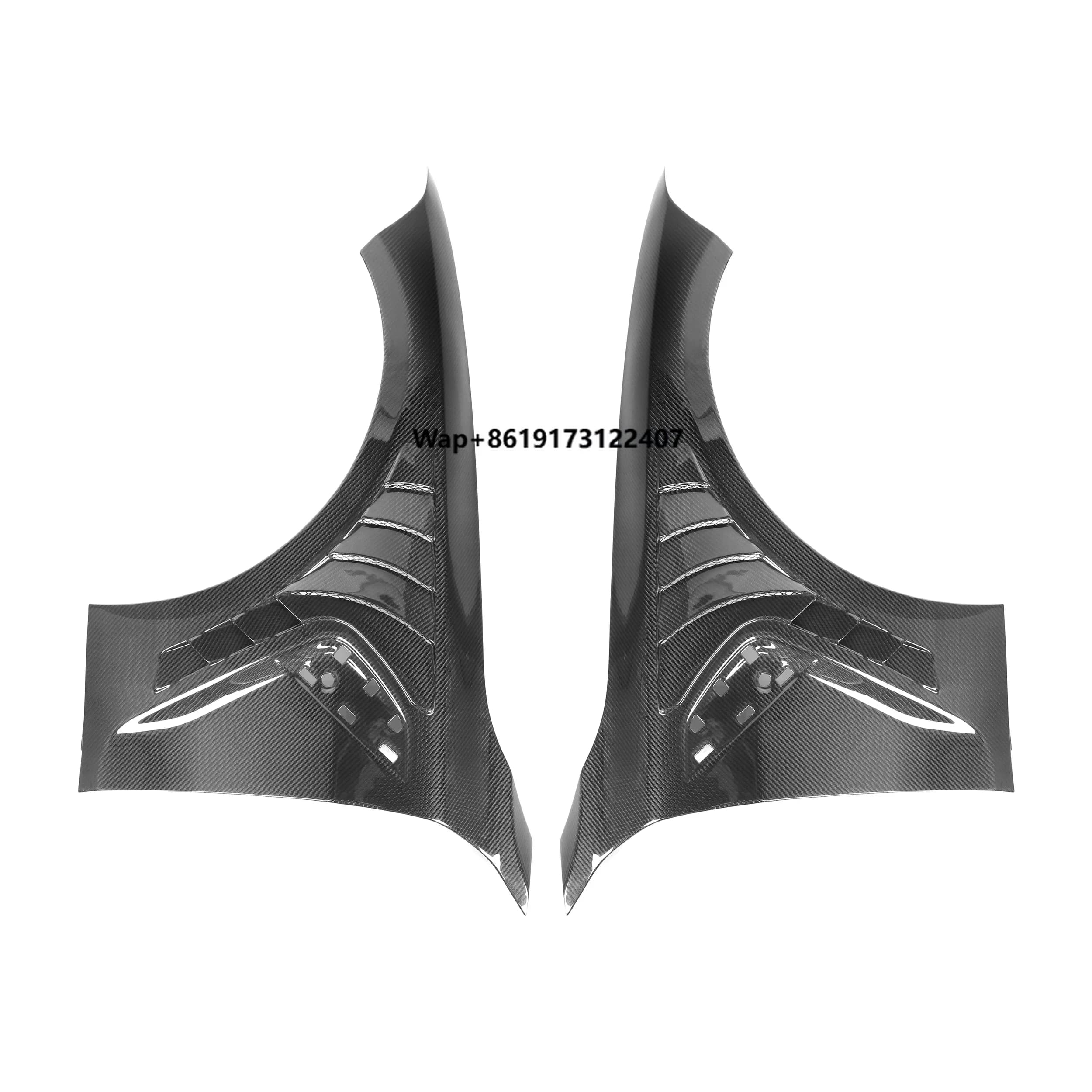 100% Dry Carbon Fiber TK Style Car Parts Side Fenders for  G82 M4 2020+ Front Bumper Fender Replacement Car Accessories