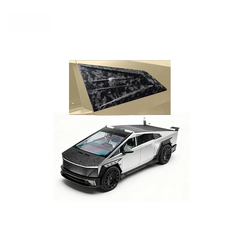Cybertruck Forged Carbon Fiber C Pillar Ornament Body Kit Gloss Matte Surface Modified Car Exterior Tuning Accessoriesa