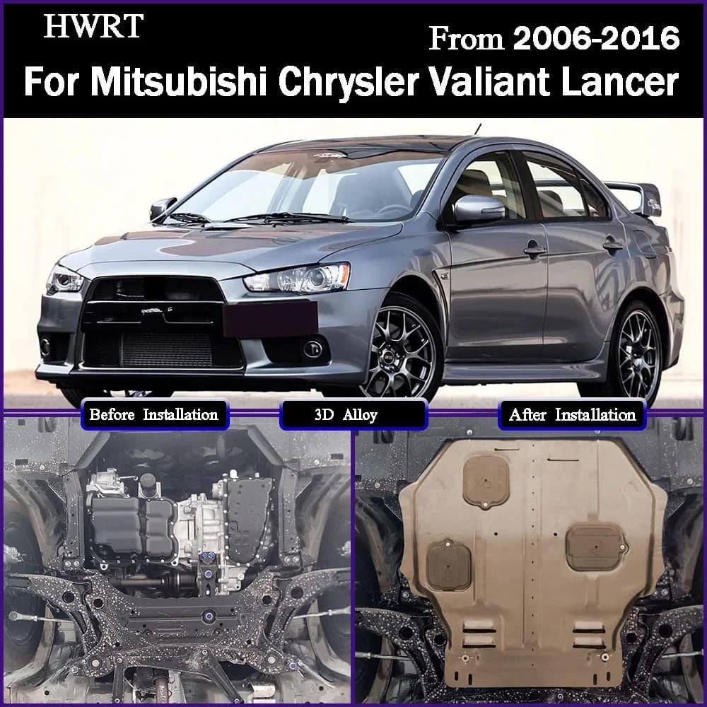 Engine Baffle Protection Plate Lower Guard Plate Engine Shield For Mitsubish Chrysler Valiant Lancer‌ 2006-2016 1.6L Accessories