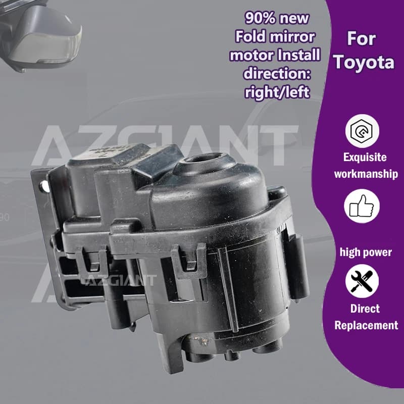 AZGIANT Car power Auxiliary rearview folding mirror R L motor For Toyota Camry MK8/Corolla Sport MK12/RAV4 XA50 MK5 ABS shell