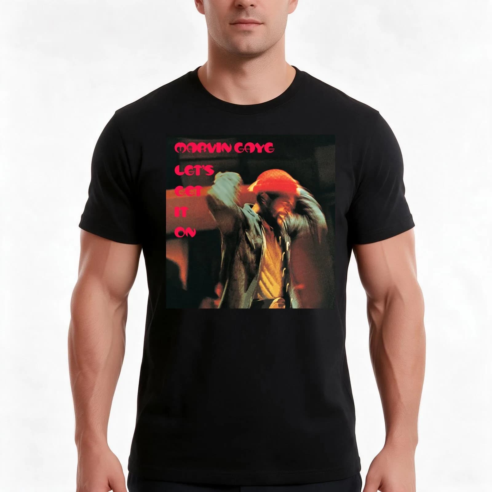 marvin lets get it on 2021 kerjain T-Shirt, Summer Casual Cotton Tee, Oversized Streetwear Tops, Vintage Graphic Print