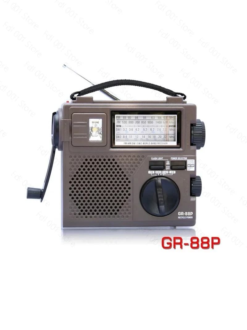 For Tecsun/Desheng GR-88P Portable DSP Digital Demodulation Emergency/Environmental Protection/Hand Power Generation Radio