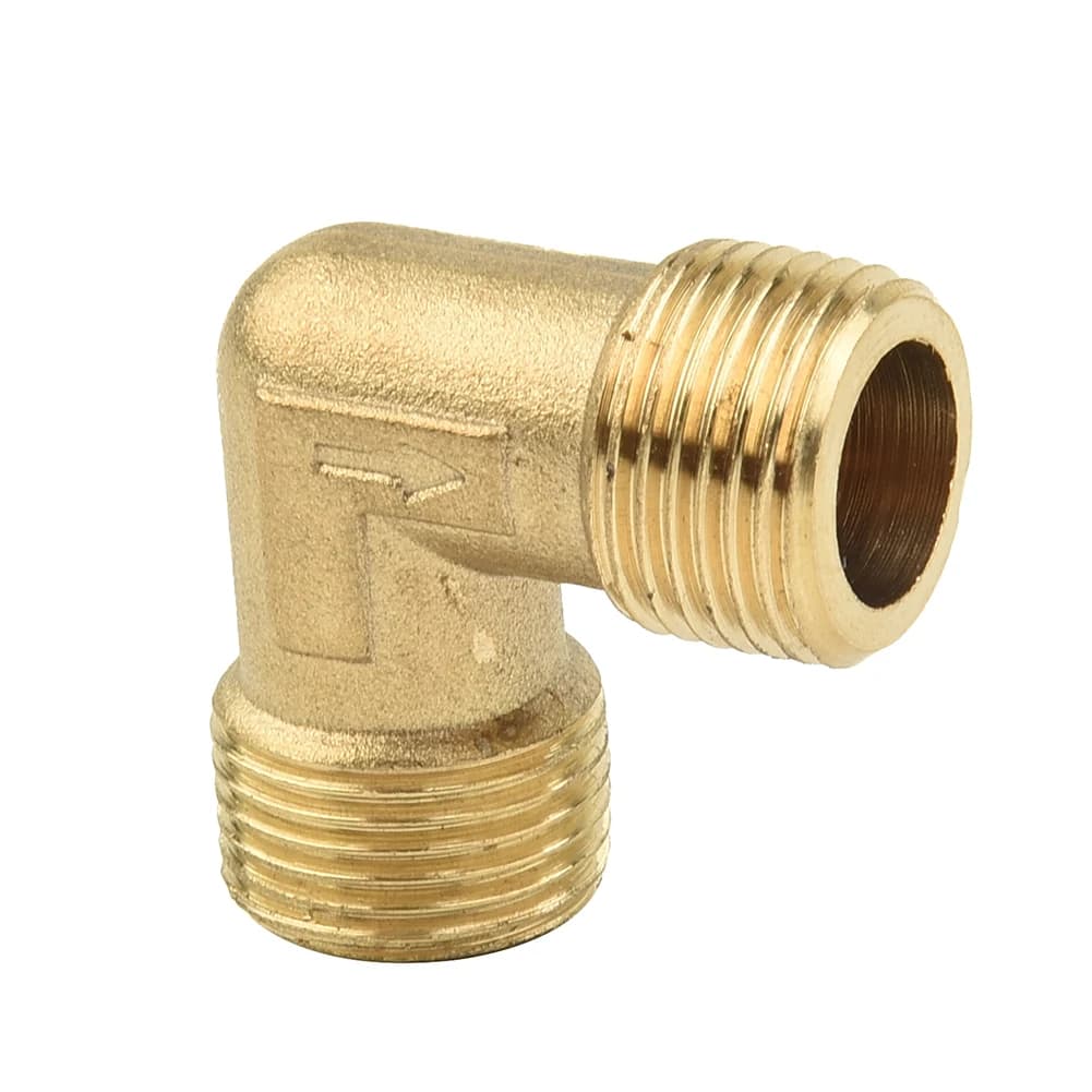 High Quality Elbow Coupler Pipe Joint Male To Male Part Replacement Tool Fitting For Air Compressor 16.5mm 1pc