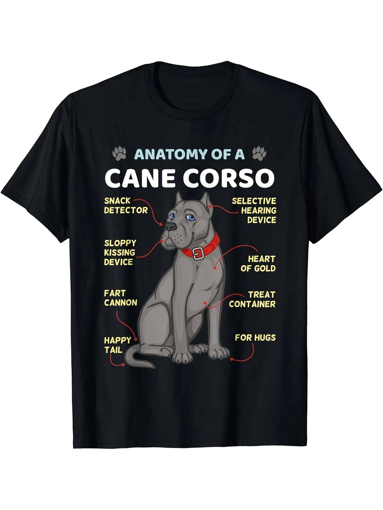 Anatomy Of Cane Corso Italian Mastiff Dog Owner Gift Unisex T-Shirt