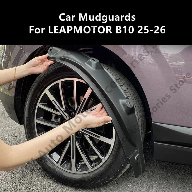 Car Mudguards For LEAPMOTOR B10 25-26 Mud Guards Fender Flare Mudflaps Exterior Parts Auto Accessories Refit