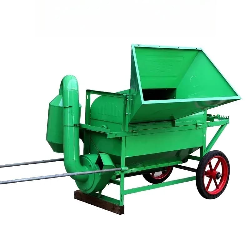 Double drum small rice thresher agricultural rice sorghum