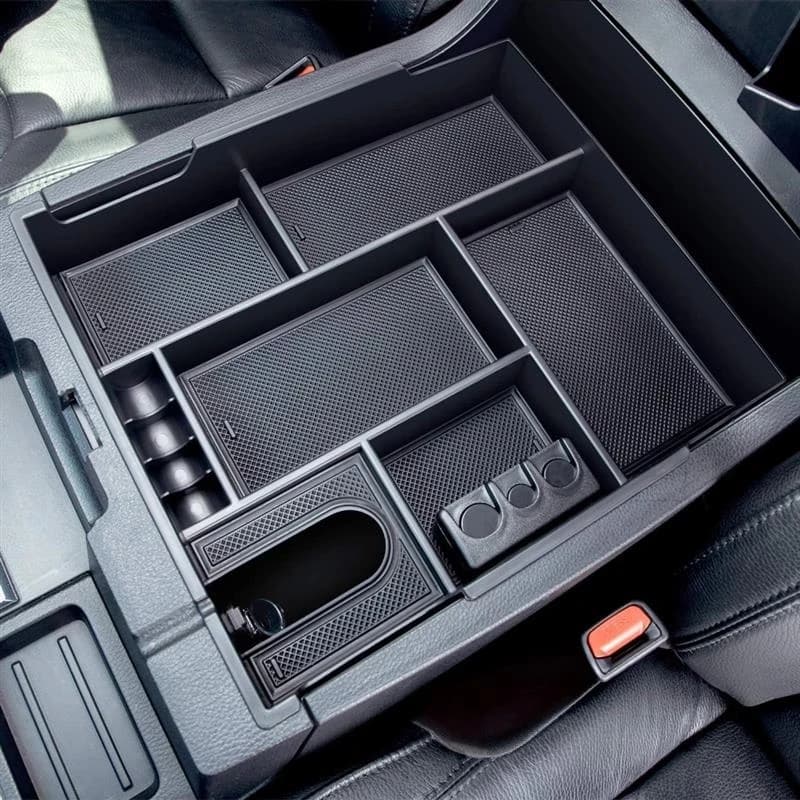 Car Central Armrest Storage Box For Toyota Tundra 2014 - 2020 Center Console Organizer Containers Car Accessories