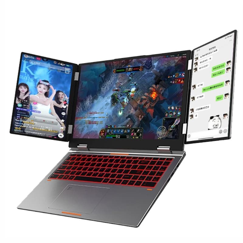 New 16-inch + 10.5-inch three-screen i7-1260P 12-core aluminum gaming, design, laptop