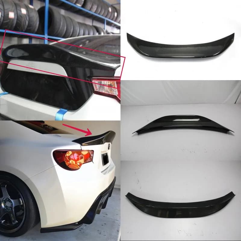 For Subaru BRZ Fit FT86 GT86 FRS Carbon Fiber Rear Trunk Spoiler Duckbill Wing