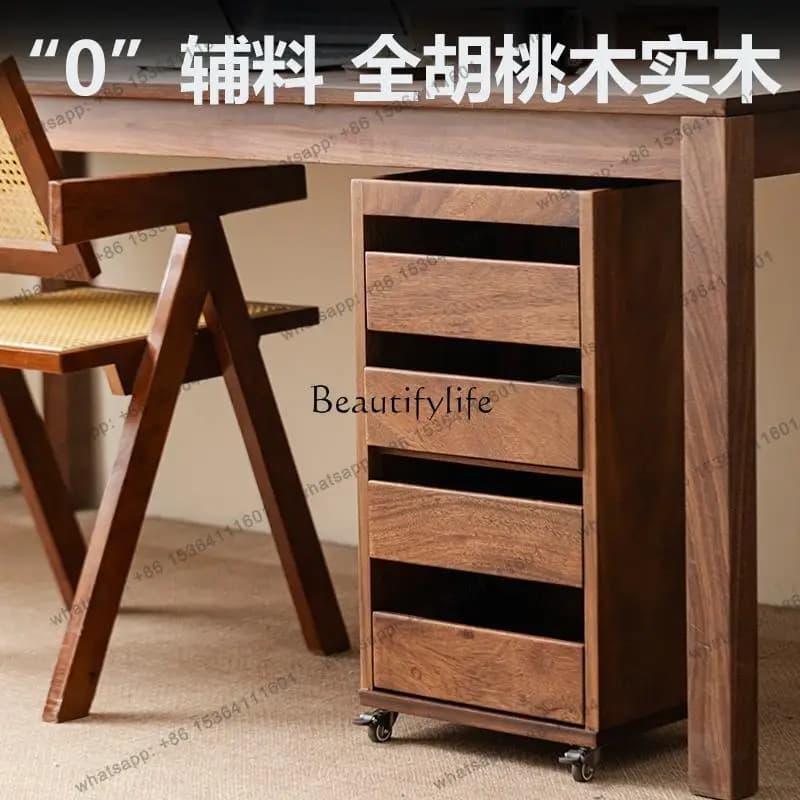 FG Living Room Solid Wood Chest Of Drawers Office Study Removable Locker