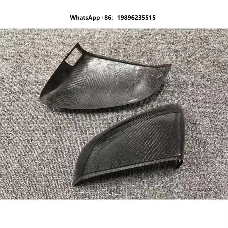 Dry Carbon Fiber Rearview Mirror Cover and Mirror Shell Suitable