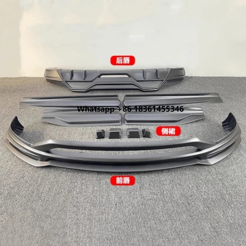 For Yuan PLUS 2022-2025 Modified New Style Front Lip Rear Spoiler Side Skirts Car Unpainted Body Kit