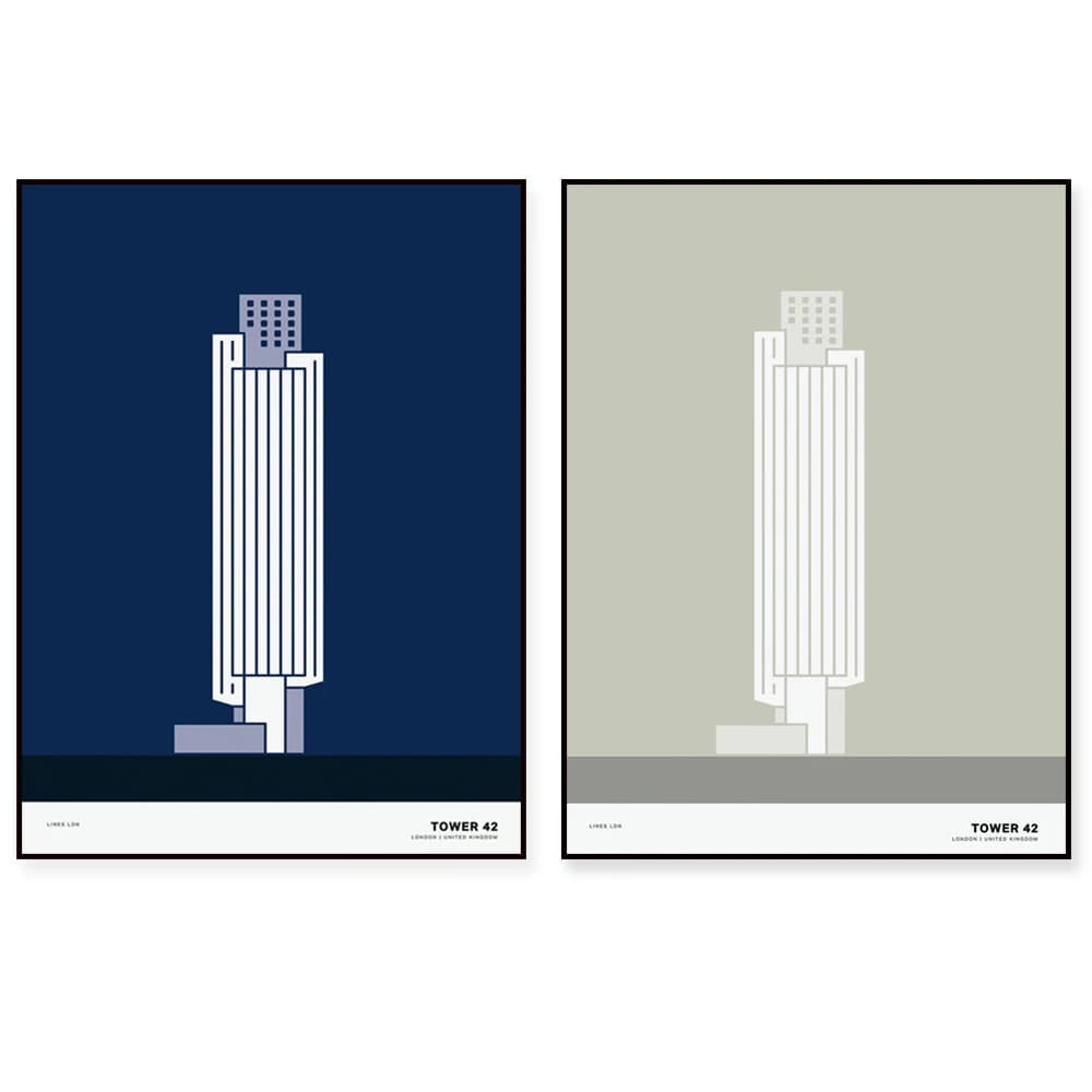 Tower 42, London Print | London Poster | London Illustration | London Architecture Print | London Skyline | London Gift