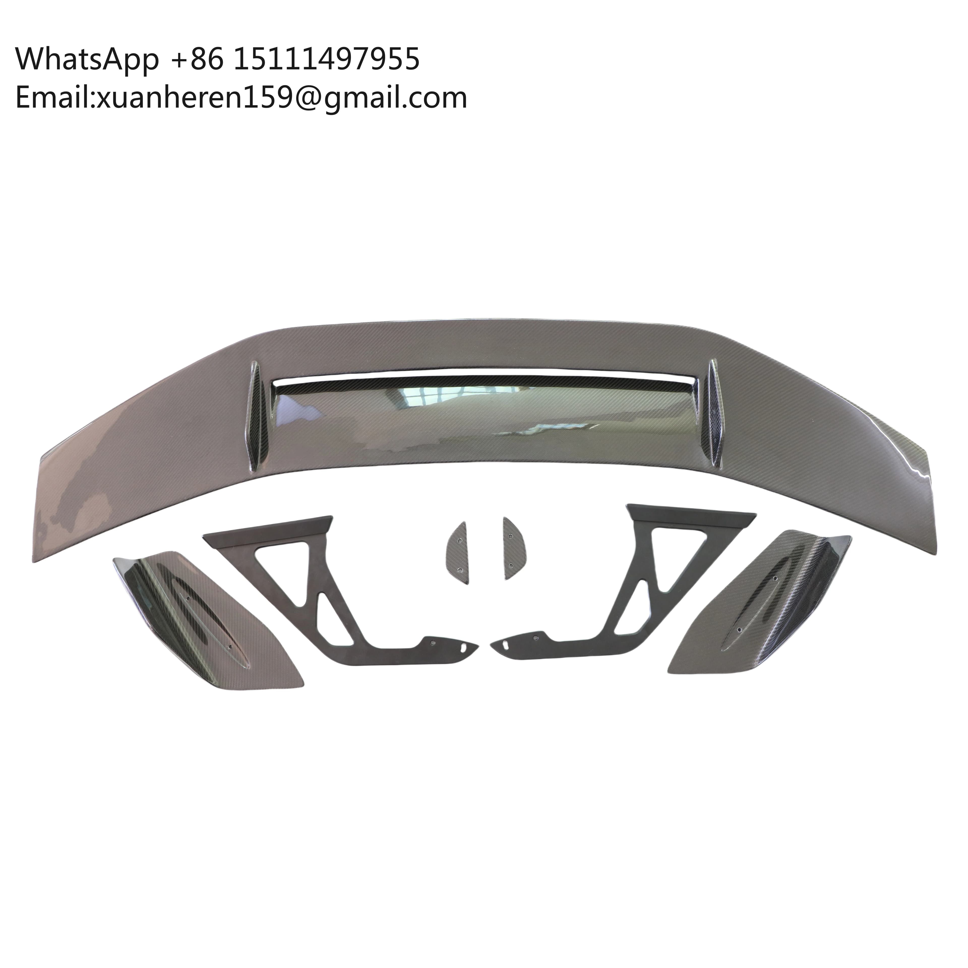 For Most Three Box Cars Upgrade for Mercedes-Benz BMW AUDI Etc. AD Style 3rd Rear Wing Spoiler New Condition Tailfin Tail Wing