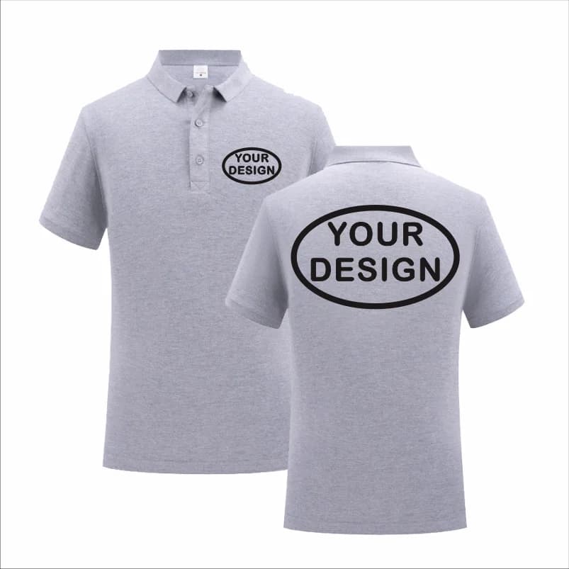 Summer Pure Cotton Polo Shirt Logo Custom Printing Embroidery Personal Company Personalized Men's And Women's Tops