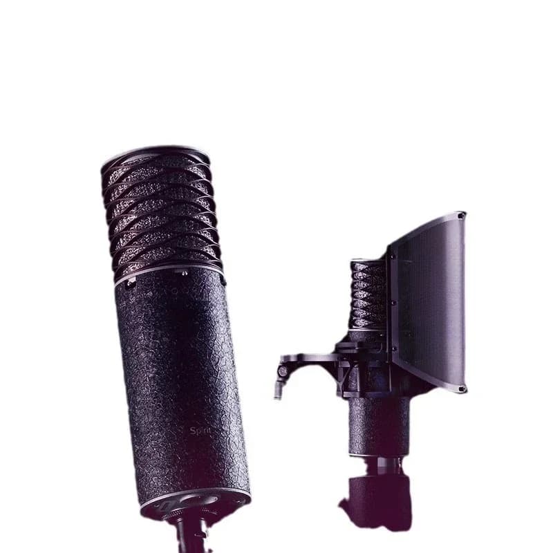 SPIRIT Black bundle condenser microphone with large diaphragm noise reduction and shockproof microphone