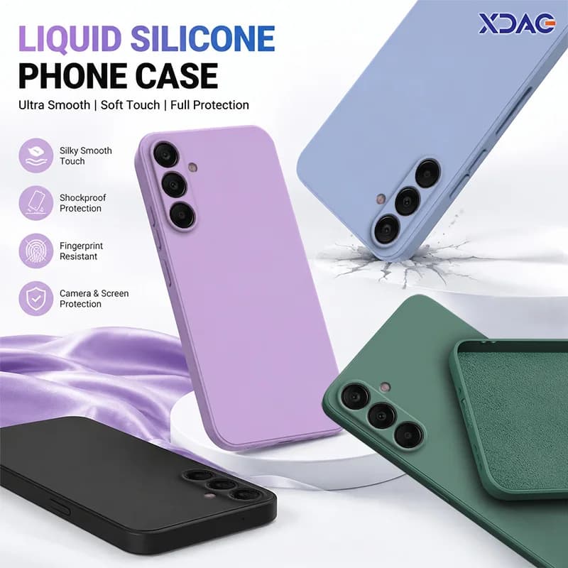 Slim Fundas for Samsung Galaxy A06 A16 4G A26 A36 A56 5G Upgraded Square Liquid Silicone Cases SamsungA16 SamsungA36 SamsungA56