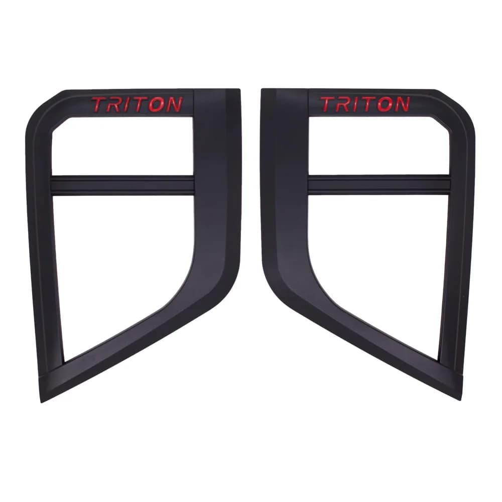 For MITSUBISHI TRITON 2019- 2022 Accessories Fog Lamp Cover Accessories Matte Black ABS Auto Accessory