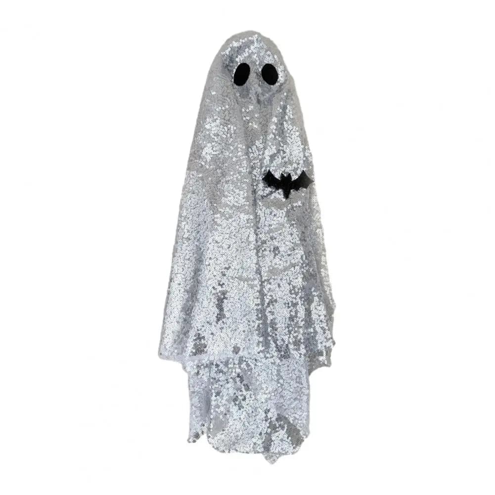 Spooky Goose Statue Outfit Halloween Ghost Goose Costume Spooky Porch Outfit for Lawn Decor Funny Outdoor Garden for Porch
