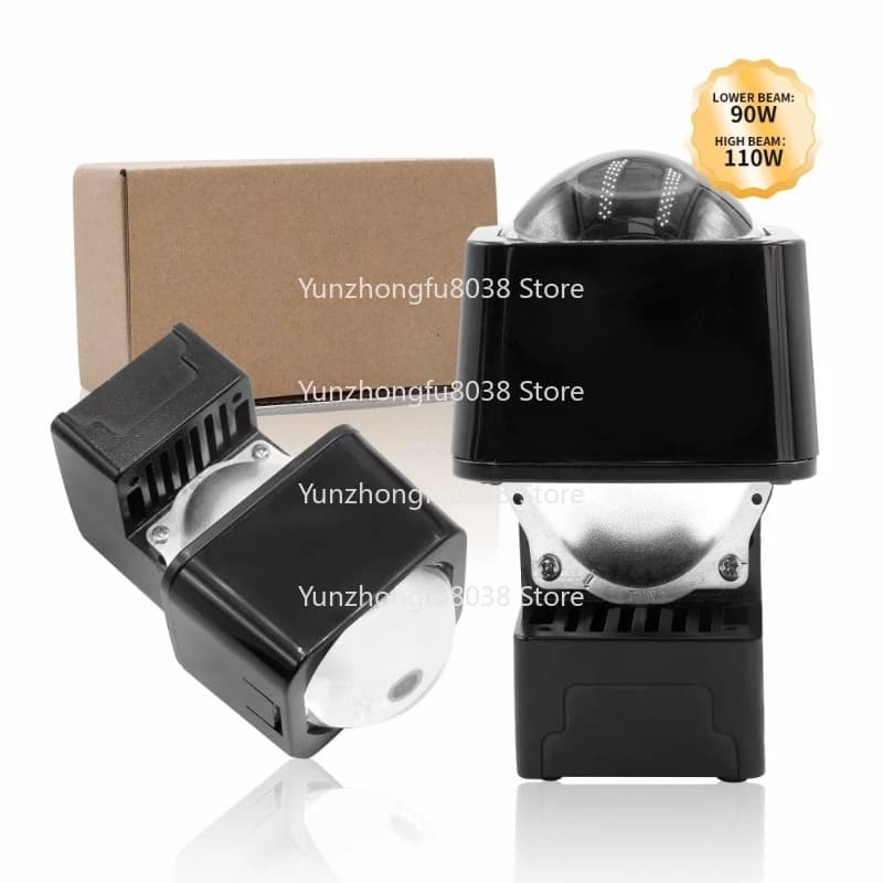 1.5-Inch Mini Laser Projector Lens Matrix Module 100W IP68 Easy Installation High Low Altitude, Pair