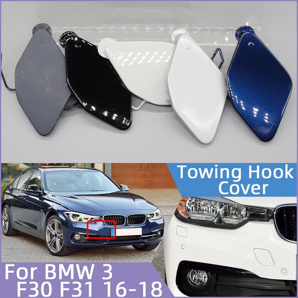 For BMW 320 325 328 330 330 F30 F31 LCI 2016 2017 2018 #51117396837 Auto Front Bumper Towing Hauling Hook Eye Cover Lid Painted
