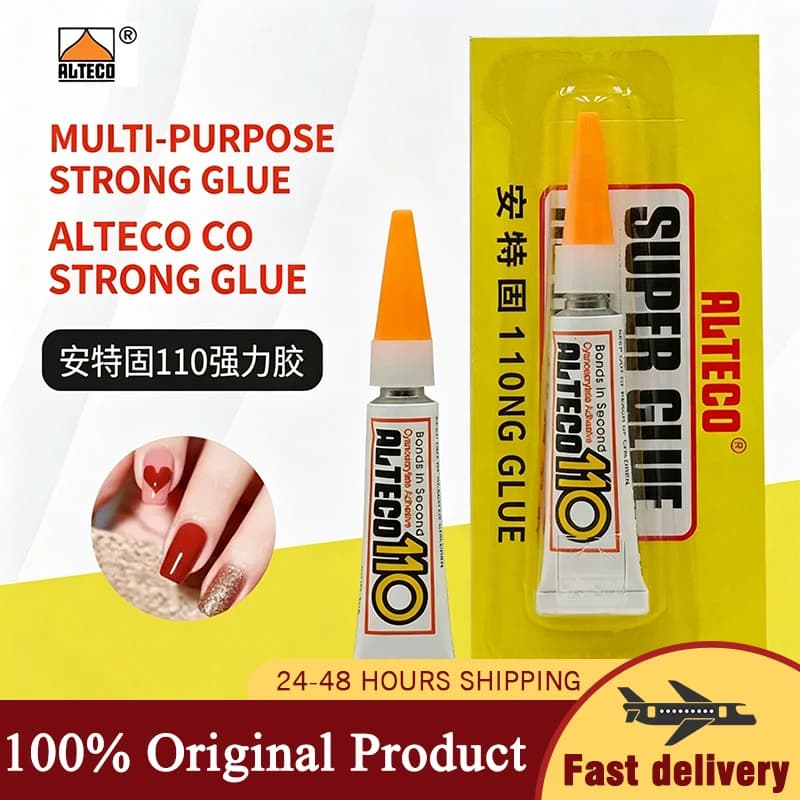 3Pcs Alteco 110 Super Glue Adhesive Quick Cure High Strength Adhesive Multi Purpose
