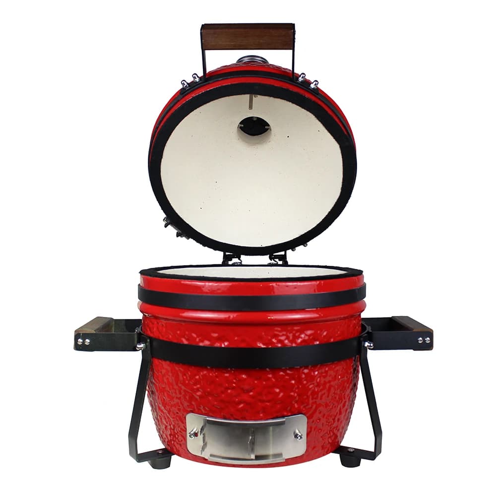 23.5 Inch Smokeless Red Outdoor  Portable Ceramic Charcoal Bbq Grills