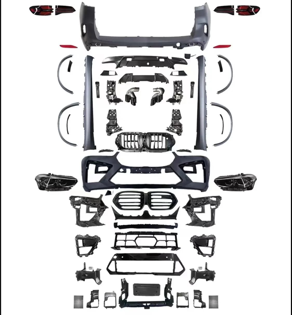 STLF Body Kit for 2019-2022 BMWs X5 G05 Modification 2024 X5M F95 Surround Kit Modification New Headlights and Taillights