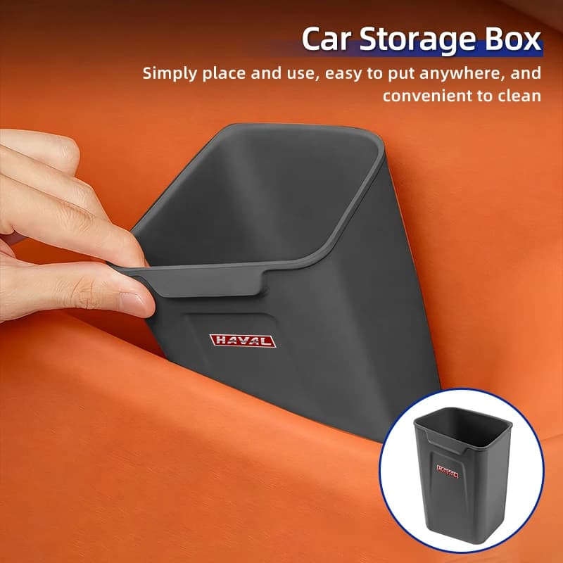 1/2PCS Car Door Trash Bin Organizer Bucket Silicone Garbage Storage Box For Great Wall Haval F7 H6 H2 H3 H5 H7 2026 H8 H9 2025