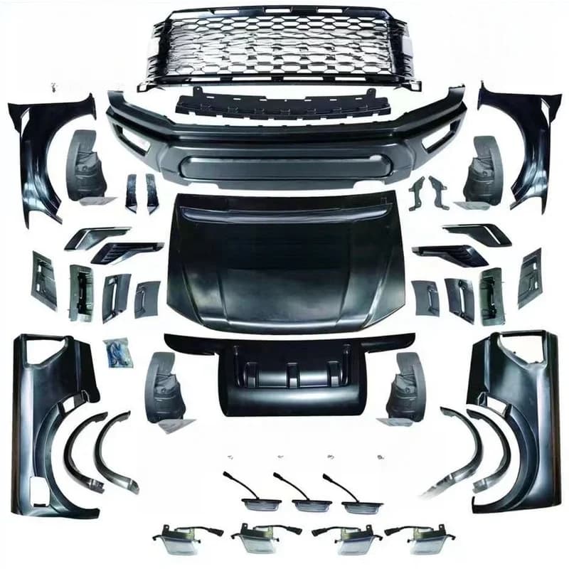 Full Body Kit 12-21 Upgrade To Raptor Headlamp Taillight Hood Fender Grille Bumper