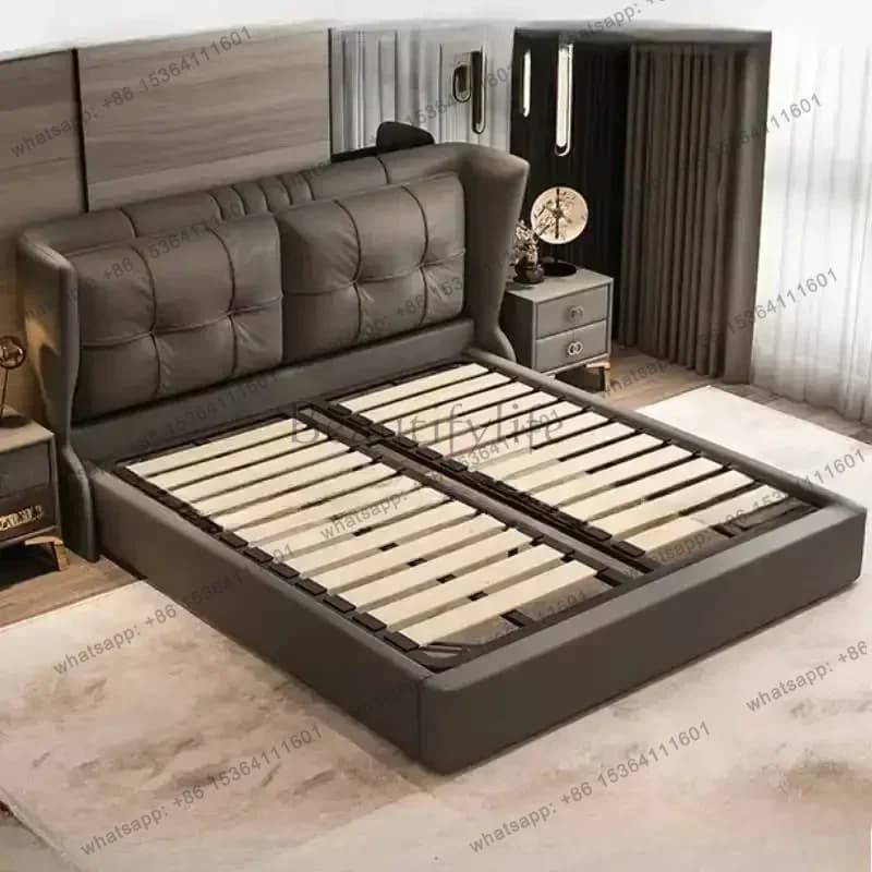 Ergonomic Storage Bed Cheap Space Saving Comfortable Princess Sleeping Bed Design Princess Trendy Beliche Postmodern Furniture
