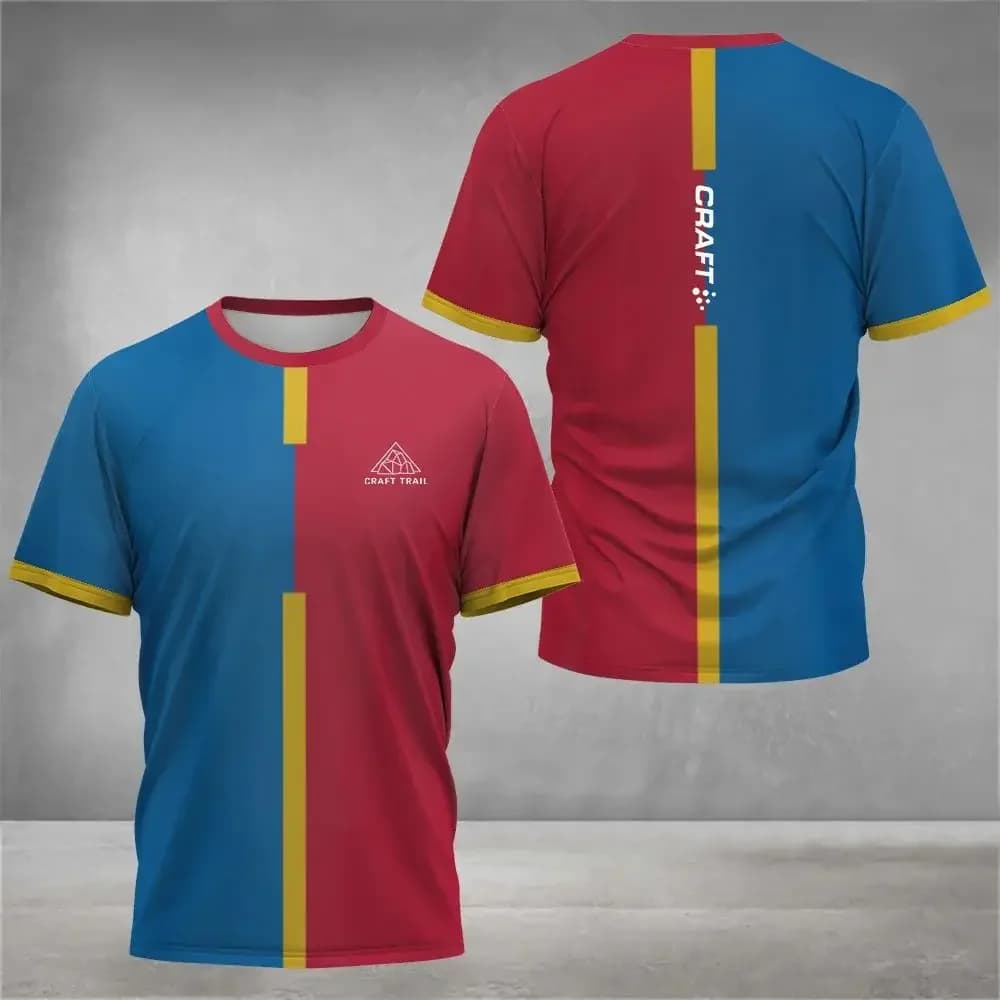 2025 Summer new children's T-shirt New fast drying badminton short sleeve tennis fashion men's 3d printed round neckline c