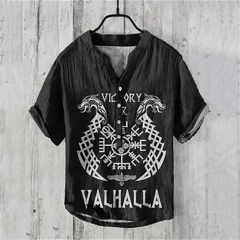 Men's 3D Printed Men's Casual Button Up Long Sleeved Shirt Men's Four Season Top Men's 5XL Size