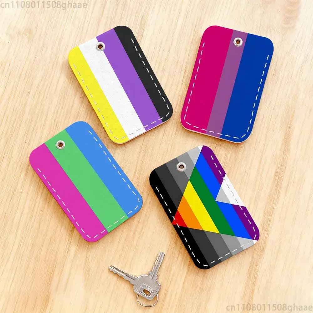 Sexualitys Flag Personalised Print Card Holder Suitable For Holder Girls Door Card Case Women Badge Holder Keychain