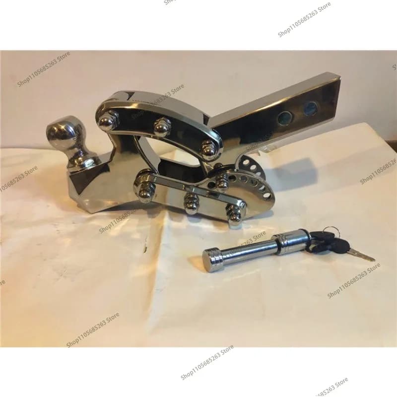 Car Towbar Square Port Tow Hook 304 Stainless Steel Adjustable Tow Hook Height Adjustable